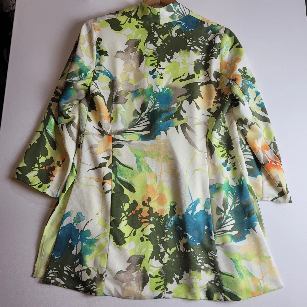 Chico's 0 Multicolor Abstract Jacket - Picture 5 of 11